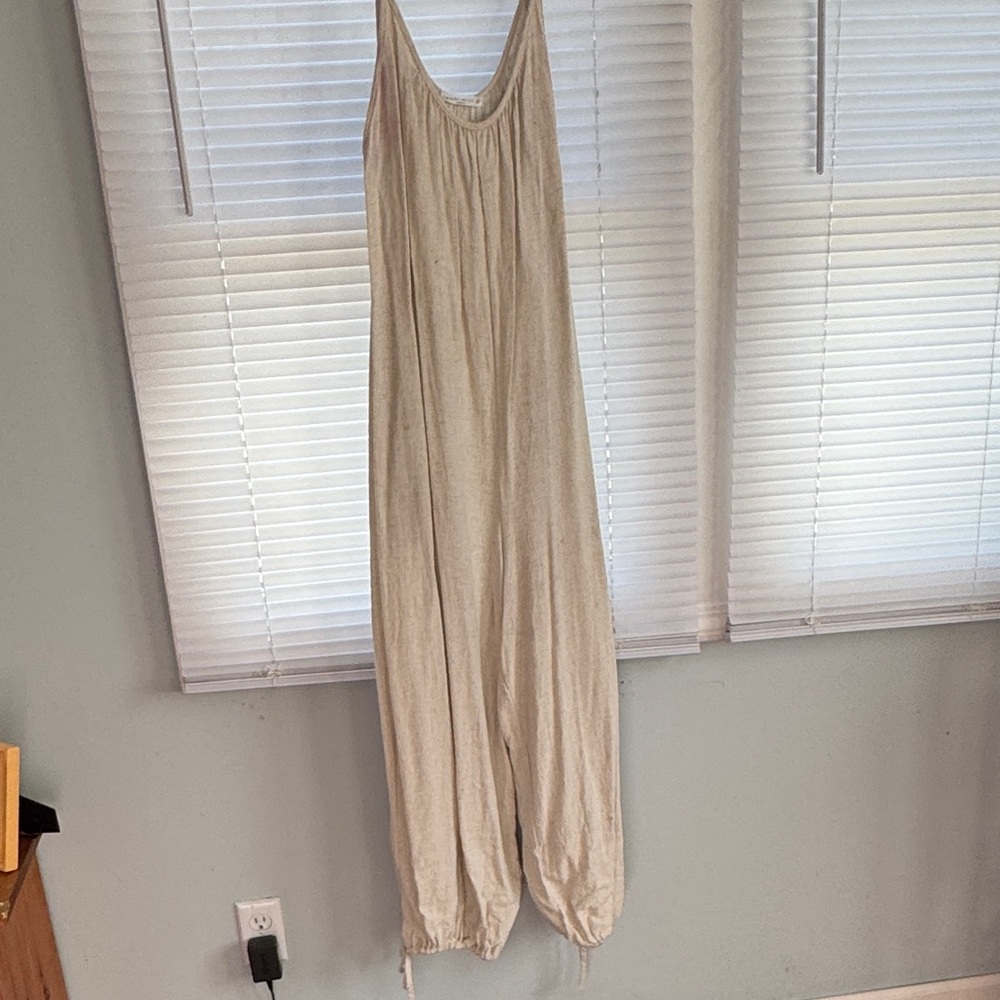 Chic Beige Jumpsuit